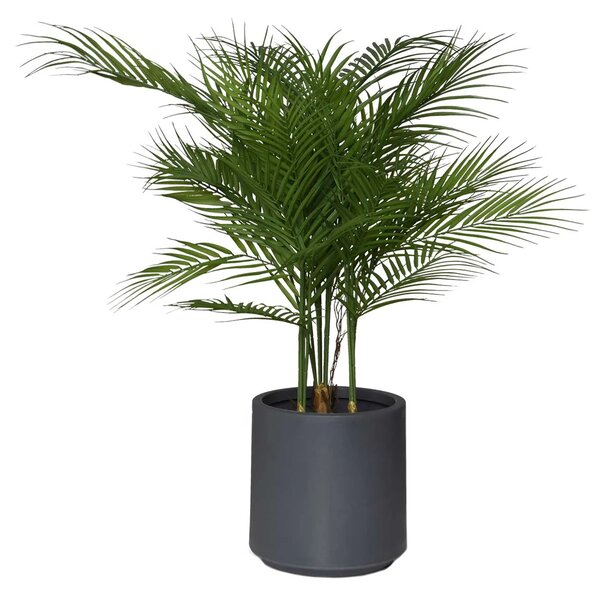 Umelá palma v kvetináči AREKA, plast, výška 90 cm, zelená