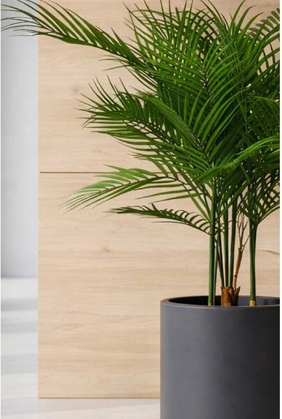 Umelá palma v kvetináči AREKA, plast, výška 90 cm, zelená