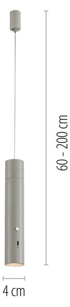 ZÁVESNÉ LED SVIETIDLO, 4/4/200 cm Just Light - Online Only bytové doplnky, Online Only