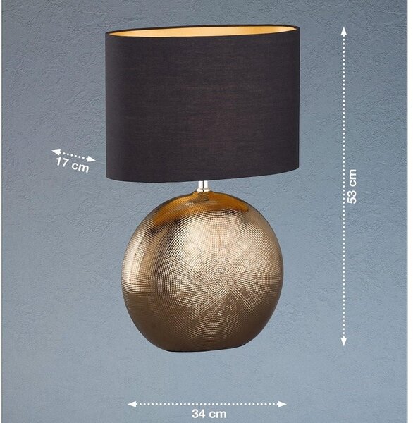 STOLNÁ LAMPA, E27, 34/17/53 cm Fischer & Honsel - Online Only bytové doplnky, Online Only