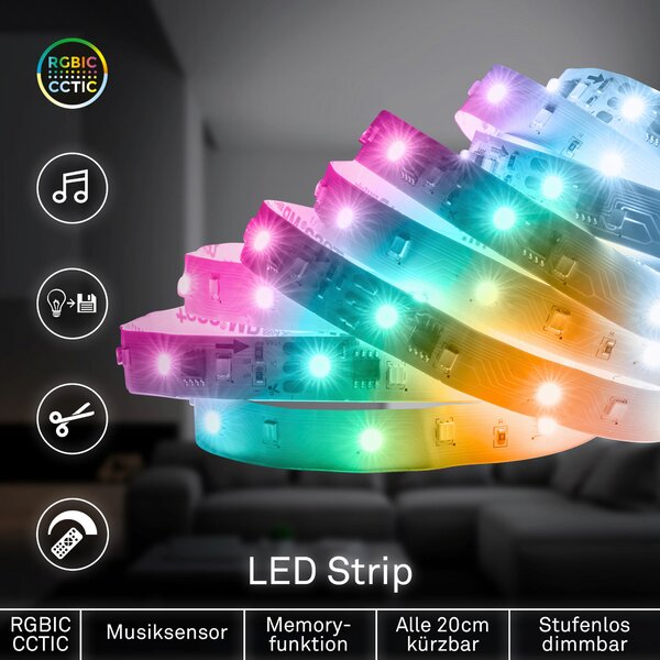 LED PÁSIK, 500 cm - Online Only bytové doplnky, Online Only