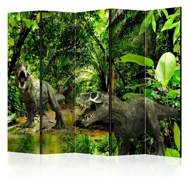 Artgeist Paraván - Dinosaurs in the Jungle II [Room Dividers]