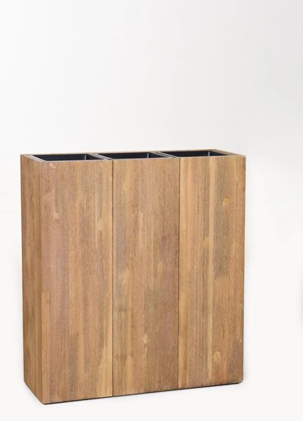 Drevený kvetináč ELEMENTO, šírka 64 cm, drevo, svetlo hnedý
