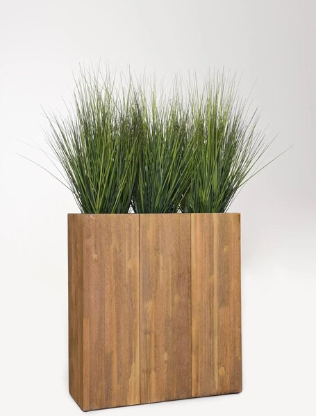 Drevený kvetináč ELEMENTO, šírka 64 cm, drevo, svetlo hnedý
