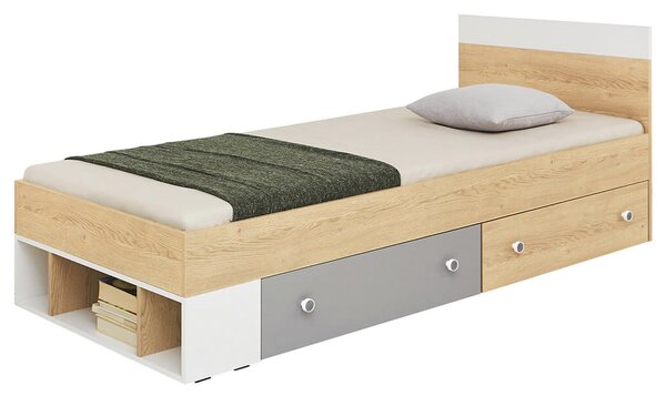 Jednolôžková posteľ s úložným priestorom Pixel Rozmer: 90x200