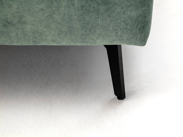MUZZA Čalúnená posteľ zallino s úložným priestorom 160 x 200 zelená