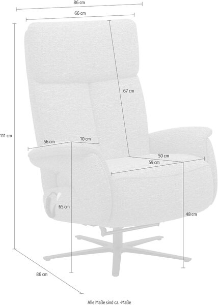 RELAXAČNÉ KRESLO, koža, antracitová Sit & More - Online Only obývacie izby, Online Only