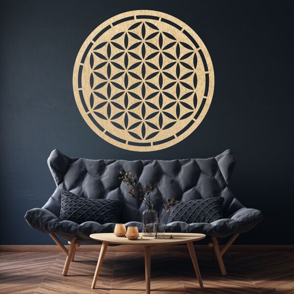 Drevená mandala, dekorácia na stenu | HAAMONY: Preglejka Topoľ - Honey 3071 20 cm 3772-84283 PR0167