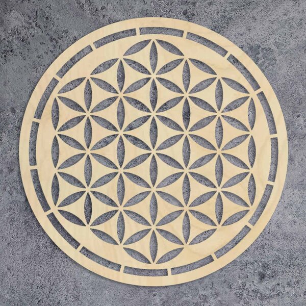 Drevená mandala, dekorácia na stenu | HAAMONY: Preglejka Topoľ - Honey 3071 20 cm 3772-84283 PR0167