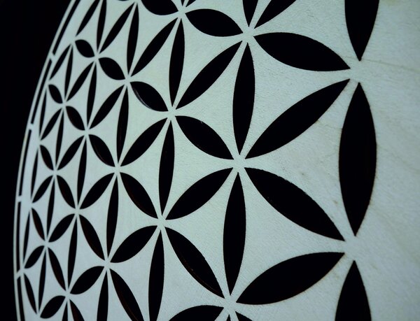Drevená mandala, dekorácia na stenu | HAAMONY: Preglejka Topoľ - Honey 3071 20 cm 3772-84283 PR0167