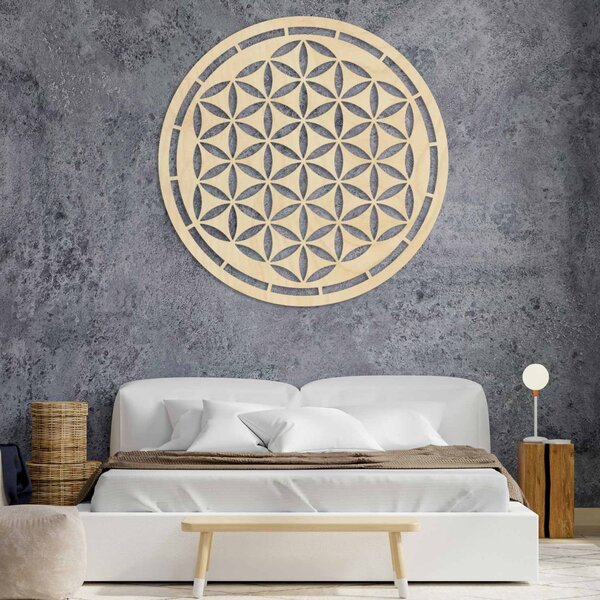 Drevená mandala, dekorácia na stenu | HAAMONY: Preglejka Topoľ - Honey 3071 20 cm 3772-84283 PR0167