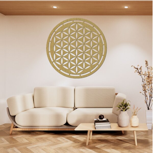 Drevená mandala, dekorácia na stenu | HAAMONY: Preglejka Topoľ - Honey 3071 20 cm 3772-84283 PR0167