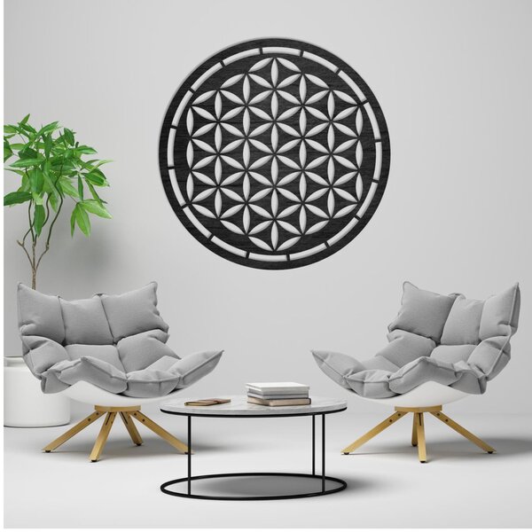 Drevená mandala, dekorácia na stenu | HAAMONY: Preglejka Topoľ - Honey 3071 20 cm 3772-84283 PR0167