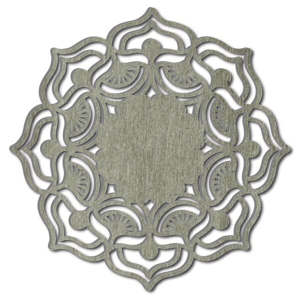 Mandala ruža života okrúhla drevený obraz na stenu z preglejky MIREK: Prírodná preglejka - Topoľ natural Rozmer 20 cm 3776-37264 PR0175 HEU+