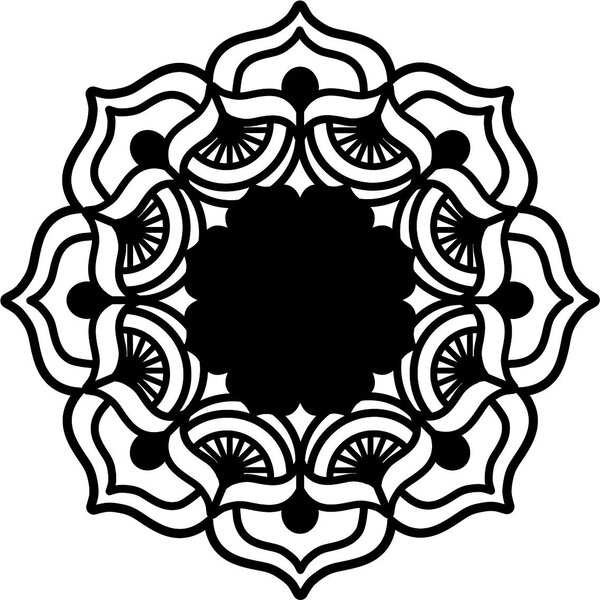 Mandala ruža života okrúhla drevený obraz na stenu z preglejky MIREK: Prírodná preglejka - Topoľ natural Rozmer 20 cm 3776-37264 PR0175 HEU+
