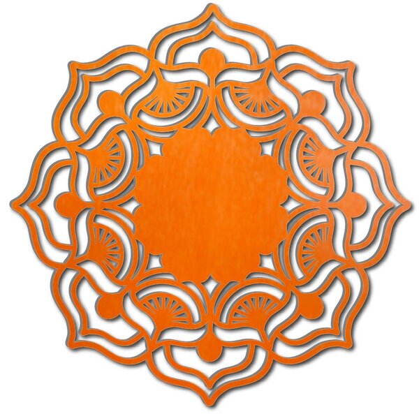 Mandala ruža života okrúhla drevený obraz na stenu z preglejky MIREK: Prírodná preglejka - Topoľ natural Rozmer 20 cm 3776-37264 PR0175 HEU+