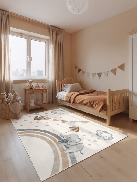 Villeroy & Boch, Detský kusový koberec Villeroy & Boch Boho Kids 106306 Cream Multicolor, 120x170, biela, viacfarebná, detská izba