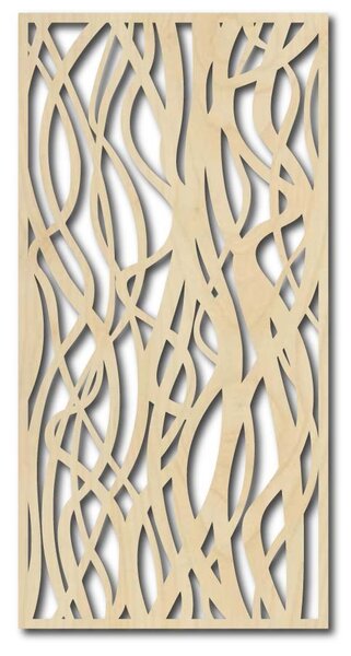Drevený obraz na stenu s motívom vetiev - HARABASO: Prírodná preglejka - Topoľ natural 30 x 15 cm 3782-37660 PR0195 HEU+