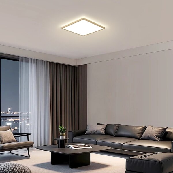 Brilagi - LED kúpeľňové svietidlo ULTRA SLIM LED/24W/230V 42x42 cm zlaté IP54