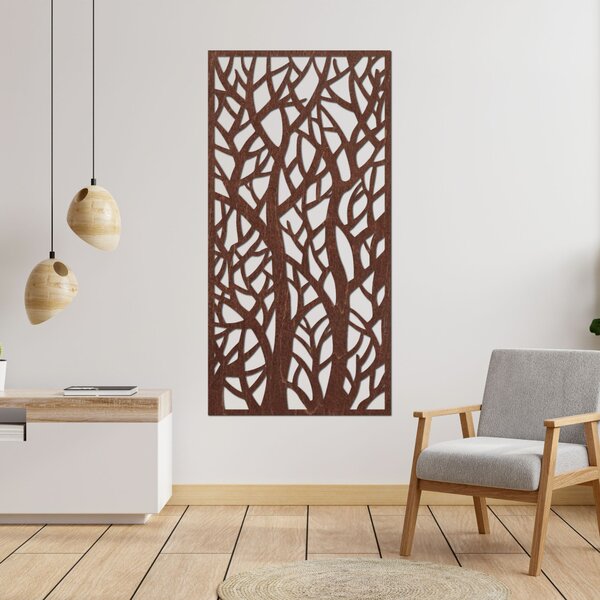 Dekoratívny panel obraz lesné siluety - LÝDIO: Preglejka Topoľ - Honey 3071 40 x 20 cm 3795-85999 PR0184
