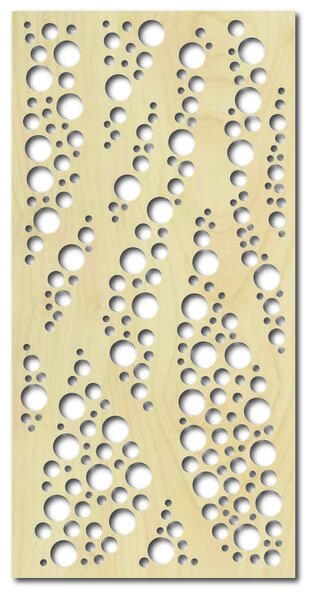 Obraz na stenu z drevenej preglejky - KRUHY: Prírodná preglejka - Topoľ natural 30 x 15 cm 3794-38146 PR0185 HEU+