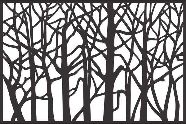 Drevené obrazy inšpirované prírodou les - HOREHOR: Preglejka - Zelená (moridlo) 40 x 33 cm 3796-38230 PR0183 HEU+