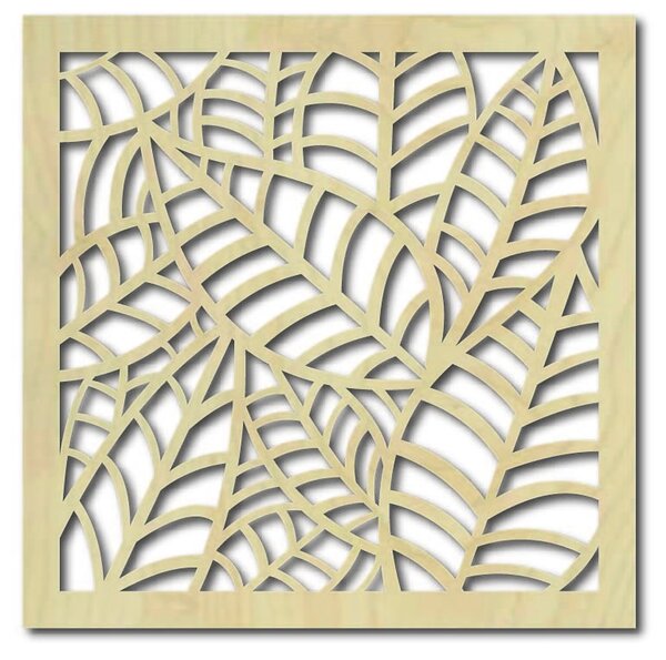 Vyrezávaný drevený obraz na stenu - STRONG: Prírodná preglejka - Topoľ natural Rozmer 20 x 20 cm 3800-38425 PR0201HEU+