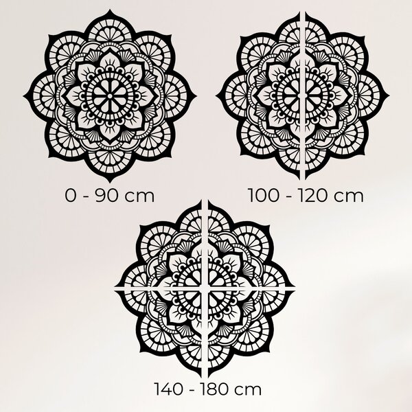 Drevený obraz na stenu mandala s motívom lotosový kvet | LOTOIS: HDF - Javor 20 cm 4523-98790 HDF0204