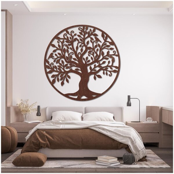Drevený obraz na stenu - Strom života symbolizuje rast: Preglejka Topoľ - Honey 3071 20 cm 3805-79584 FB-PR0206
