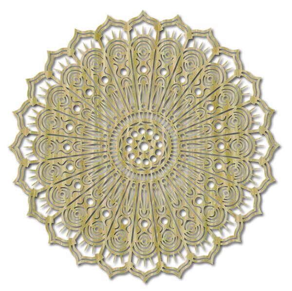 Drevený Obraz na Stenu – Mandala Kvet Pokoja| KLAROT: Prírodná preglejka - Topoľ natural Rozmer 30 cm 3802-38578 PR0203 HEU+
