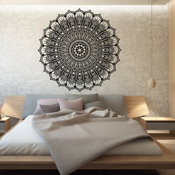 Drevený Obraz na Stenu – Mandala Kvet Pokoja| KLAROT: Prírodná preglejka - Topoľ natural Rozmer 30 cm 3802-38578 PR0203 HEU+