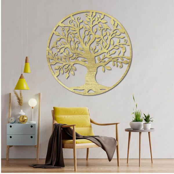 Drevený obraz na stenu - Strom života symbolizuje rast: Preglejka Topoľ - Honey 3071 20 cm 3805-79584 FB-PR0206