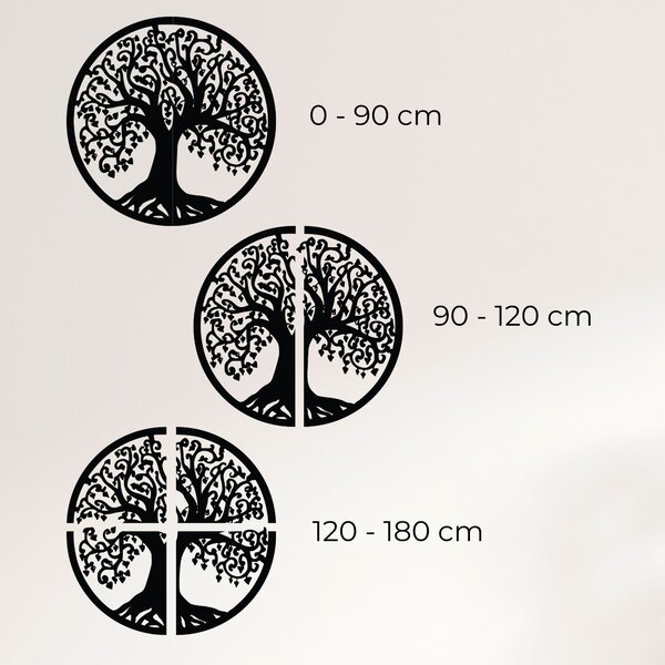 Drevená dekorácia na stenu strom života - FLOREO: Preglejka Topoľ - Honey 3071 20 cm 3811-95197 PR0211