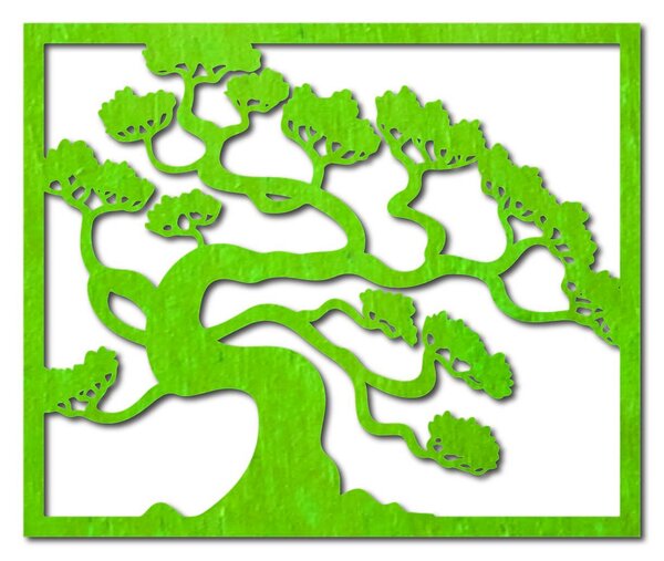 Drevený obraz na stenu strom bonsai z preglejky topoľ DRAZSKA: Prírodná preglejka - Topoľ natural 40 x 33 cm 3816-39415 PR0214 HEU+