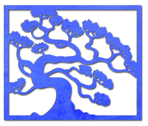 Drevený obraz na stenu strom bonsai z preglejky topoľ DRAZSKA: Prírodná preglejka - Topoľ natural 40 x 33 cm 3816-39415 PR0214 HEU+
