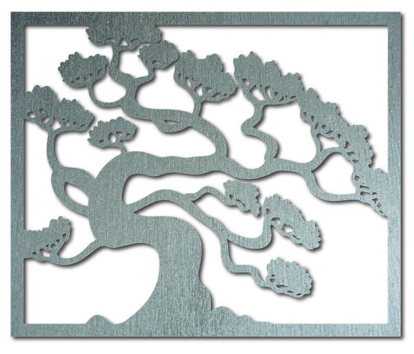 Drevený obraz na stenu strom bonsai z preglejky topoľ DRAZSKA: Prírodná preglejka - Topoľ natural 40 x 33 cm 3816-39415 PR0214 HEU+