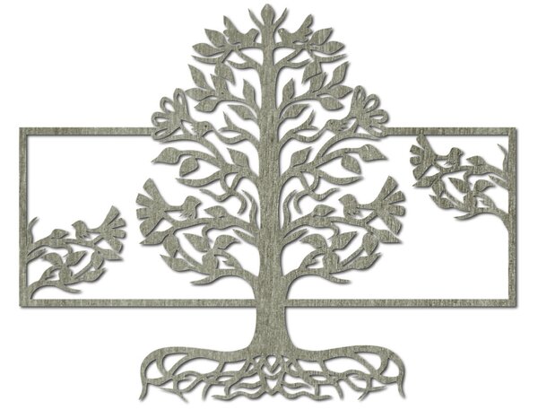 Drevený obraz na stenu korene strom - MALFEL: Prírodná preglejka - Topoľ natural 40 x 33 cm 3813-39361 PR0213 HEU+