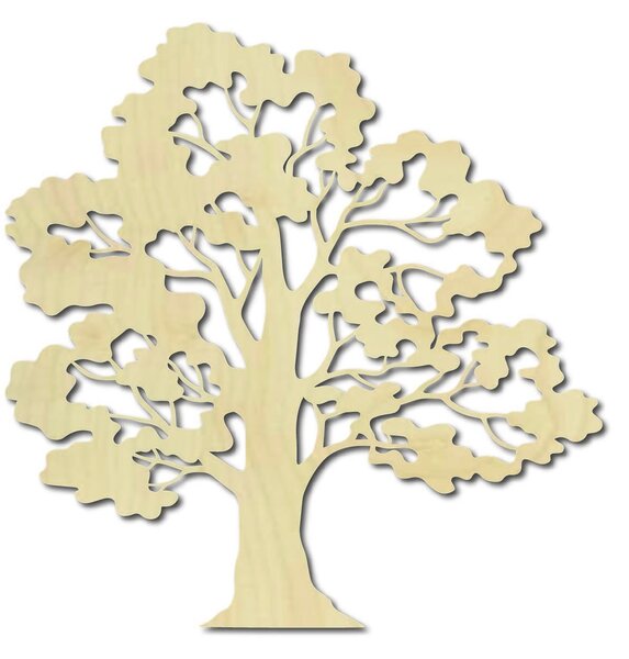 Moderný obraz na stenu strom bonsai drevenej preglejky topoľ ERGLIN: Prírodná preglejka - Topoľ natural Rozmer 30 x 30 cm 3817-39469 PR0215 HEU+