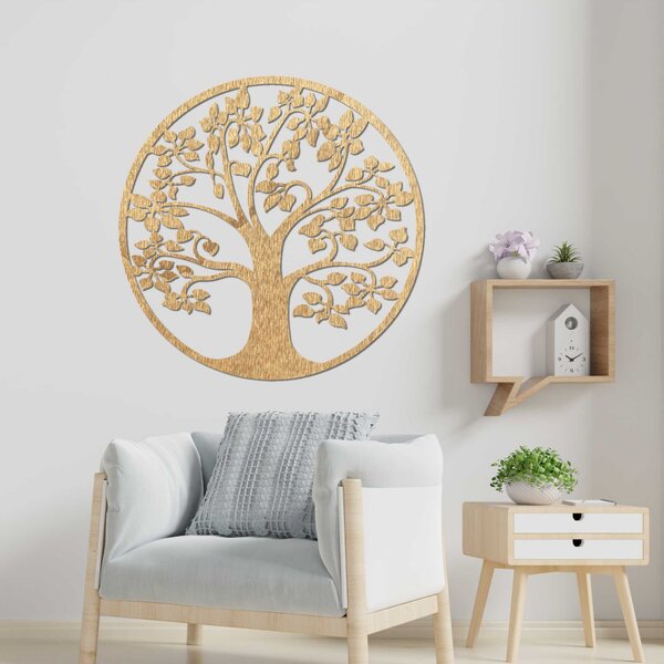 Dekorácia z dreva strom života - MAKJAK: Preglejka Topoľ - Honey 3071 20 cm 3820-100372 PR0216