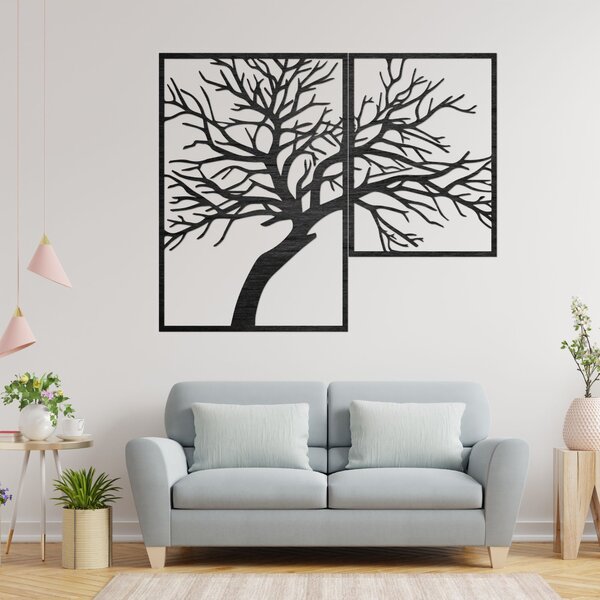 Viacdielny drevený obraz s motívom stromu | TERCHA: Preglejka Topoľ - Honey 3071 60 x 40 cm 3828-84637 PR0221