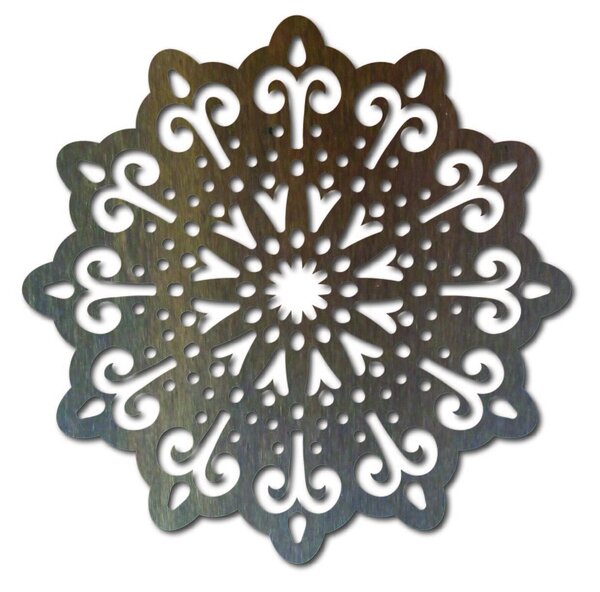 Mandala obraz na stenu – Dekor s duchovnou hĺbkou - BELFON: Prírodná preglejka - Topoľ natural Rozmer 20 cm 3829-40099 PR0223 HEU+