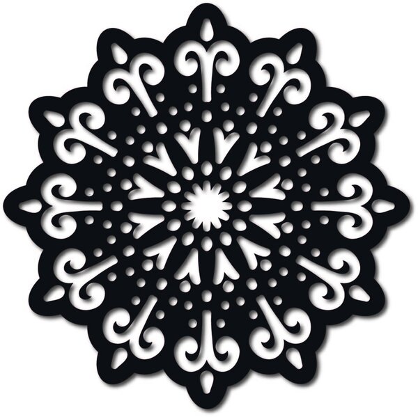 Mandala obraz na stenu – Dekor s duchovnou hĺbkou - BELFON: Prírodná preglejka - Topoľ natural Rozmer 20 cm 3829-40099 PR0223 HEU+