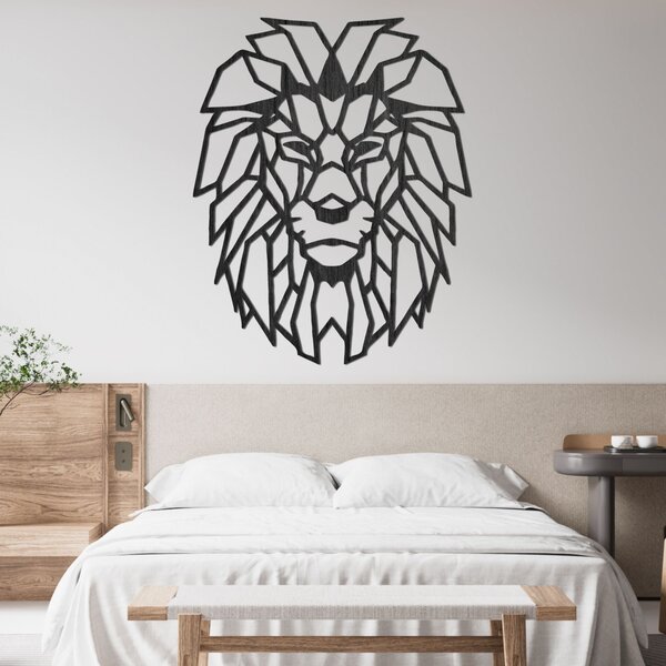 Drevená dekorácia na stenu geometrická silueta leva - LEONIS: Preglejka Topoľ - Honey 3071 20 x 25 cm 3834-98181 PR0227