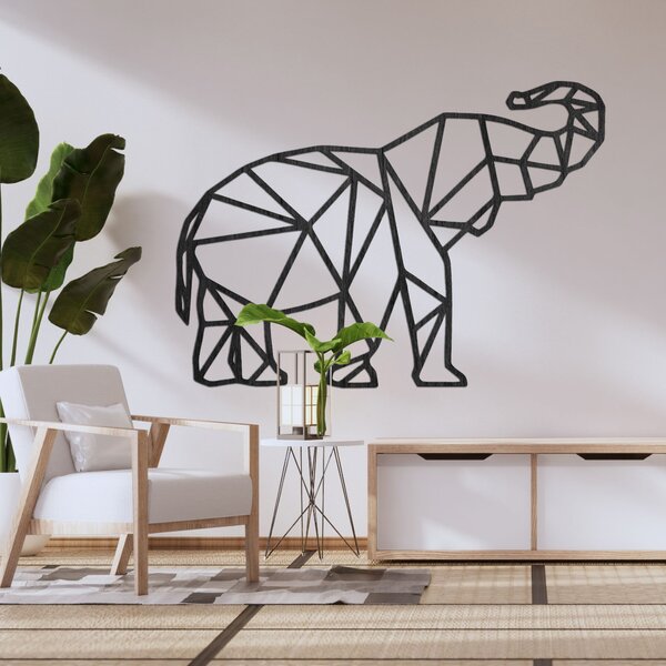 Obraz na stenu Geometrický tvar slona - FELVINA: Preglejka Topoľ - Honey 3071 50 x 35 cm 3843-82556 PR0236