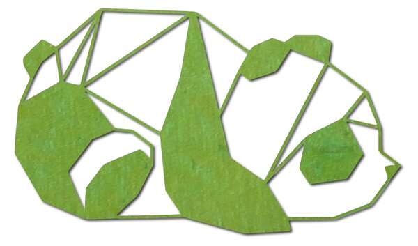 Vyrezávaný obraz na stenu panda - TUFUK: Prírodná preglejka - Topoľ natural 40 x 23 cm 3850-41053 PR0242 HEU+