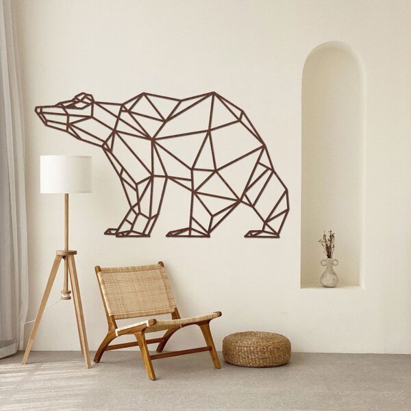 Drevený obraz na stenu medveď | BRUBO: Preglejka Topoľ - Honey 3071 60 x 34 cm 3851-83104 PR0244