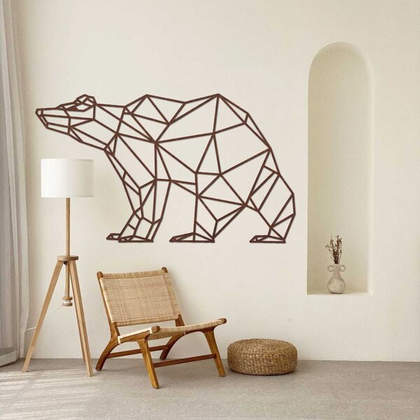 Drevený obraz na stenu medveď | BRUBO: Preglejka Topoľ - Honey 3071 60 x 34 cm 3851-83104 PR0244