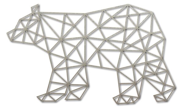 SENTOP Vyrezávaný obraz na stenu medveď PR0241 čierny: Prírodná preglejka - Topoľ natural 40 x 23 cm 3848-40972 PR0241 HEU+