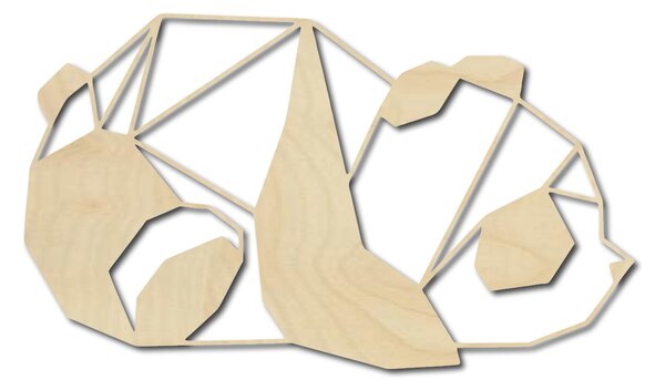 Vyrezávaný obraz na stenu panda - TUFUK: Prírodná preglejka - Topoľ natural 40 x 23 cm 3850-41053 PR0242 HEU+