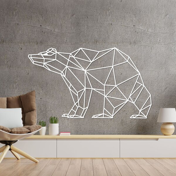 Drevený obraz na stenu medveď | BRUBO: Preglejka Topoľ - Honey 3071 60 x 34 cm 3851-83104 PR0244